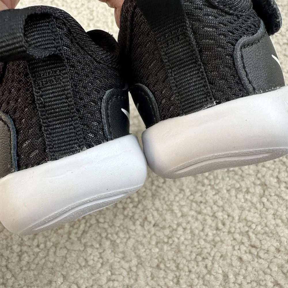 Nike Toddler Kids Flex Contact 3 AR4155-001 Black Hook And Loop Walking Shoes 2C